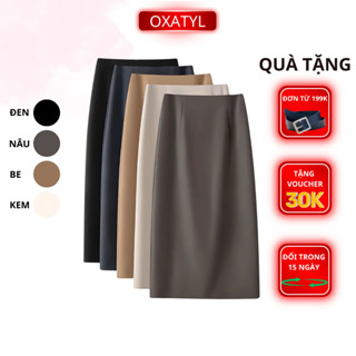Chân váy xuông công sở dài 65cm công sở Oxatyl V553