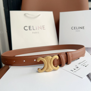 Thắt lưng nữ da thật cao cấp, dây lưng nữ hàng hiệu bản 2.5cm mã CL (ảnh tự chụp)