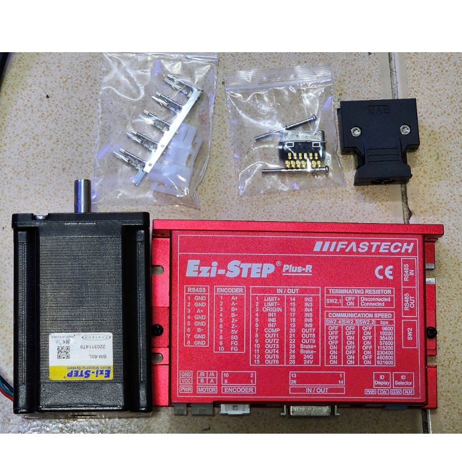 Combo Ezi-Step Driver + Động cơ 60L + Full jack cáp