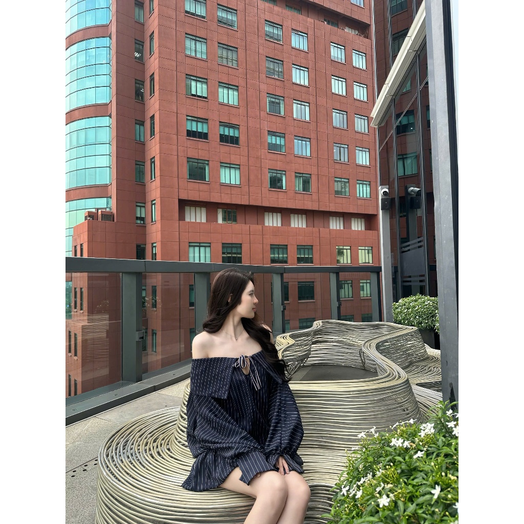 Đầm trễ vai form bí Maimei dress thiết kế Aguja | BigBuy360 - bigbuy360.vn