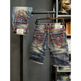 Quần Short Jean Nam Chữ U QS2036-3911 Màu Xanh Đậm Was Gân Chỉ Độ Đỏ Nâu Chất Denim Dày Dặn Mẫu Mới 2025 K3 STORE