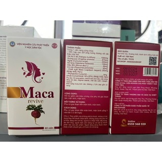 Maca revive chính hãng hỗ trợ nội tiết, đẹp da
