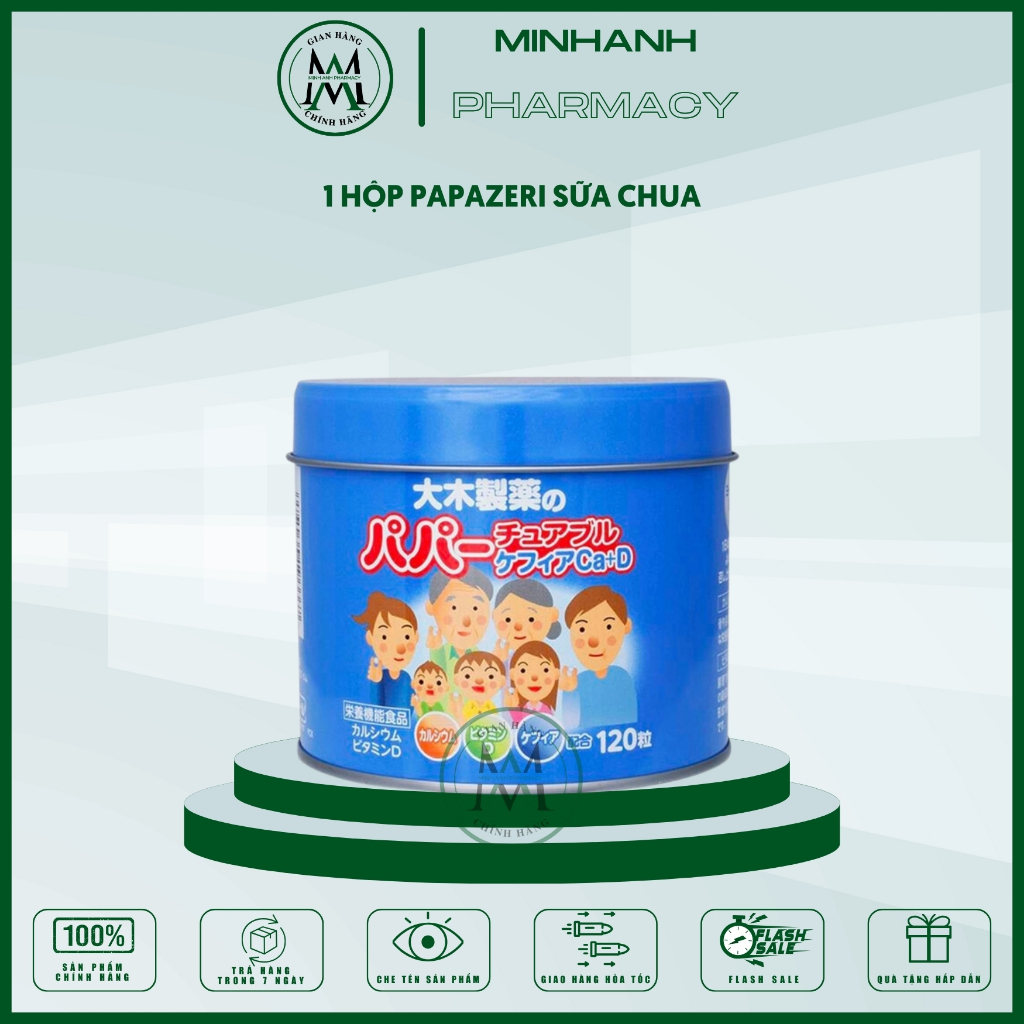 Kẹo dẻo bổ sung vitamin giúp trẻ ăn ngon miệng hơn tăng sức đề kháng Papazeri Nhật Bản