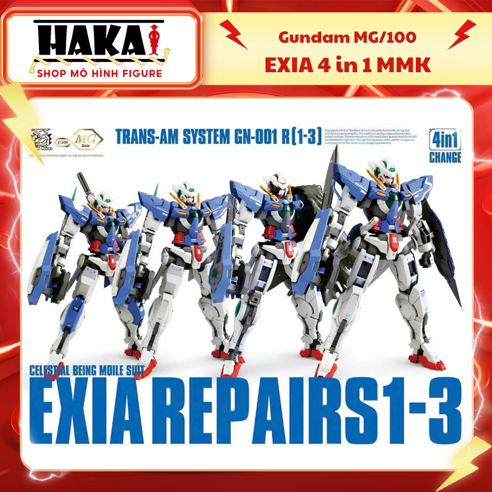 Mô hình lắp ráp Gundam MG EXIA 4 in 1 MoMoKo - Mô hình Figure Hakai Shop