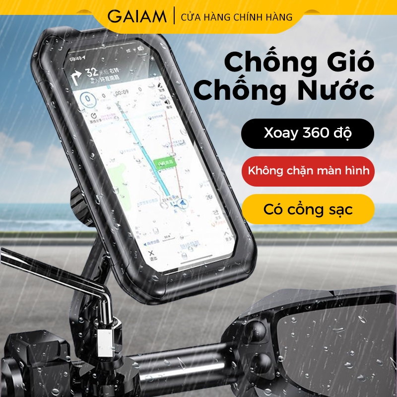Kẹp điện thoại chống thấm xe máy Giá Đỡ Điện thoại xe máy số sàn / tự động giá kẹp điện thoại có