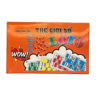Bộ Đồ Chơi Lô Tô Giấy Và Hạt Gỗ Sắc Nét, Bingo Lotto Việt Giải Trí Ngày Tết