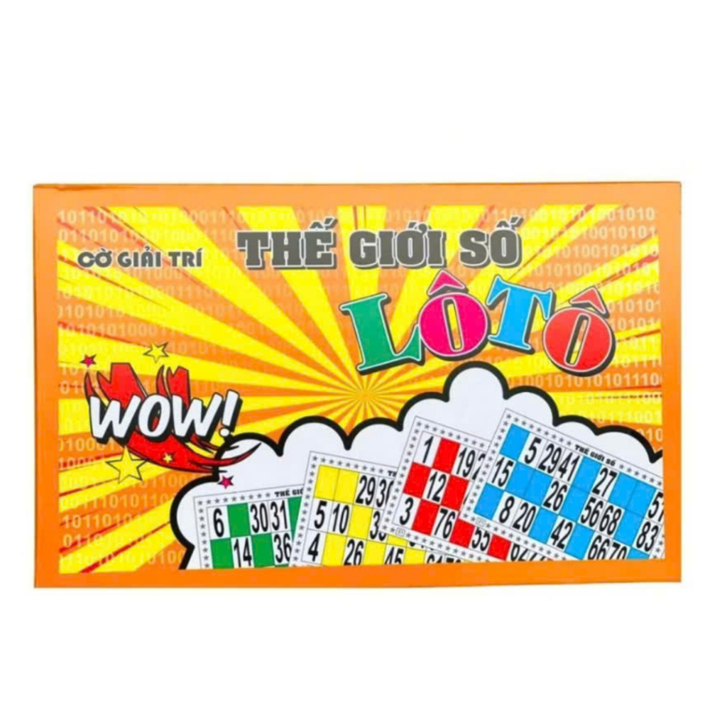 Bộ Đồ Chơi Lô Tô Giấy Và Hạt Gỗ Sắc Nét, Bingo Lotto Việt Giải Trí Ngày Tết