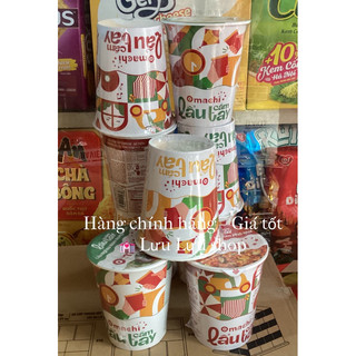  combo 5 ly Mì lẩu cầm tay Omachi mì trộn siêu cay tôm hùm phô-mai   nước nghêu rong biển hải sản tomyum 
