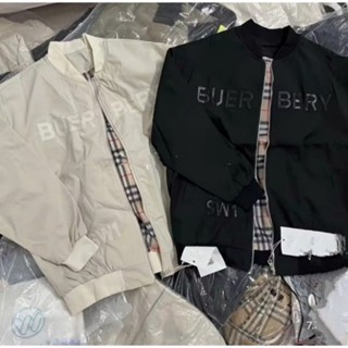 [Xu] Áo Khoác BBR 2 Lớp Gió Dày Dặn Chữ Thêu, Áo Khoác Gió Nam Nữ Burberry Phong Cách Boy Phố #Hot #2025