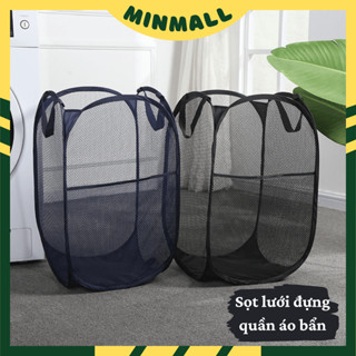Sọt lưới đựng quần áo giặt gấp gọn thông minh,Giỏ Đựng Quần Áo Bẩn Sức Chứa Lớn