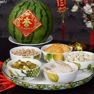 khay mứt sứ tết - khay mứt sứ