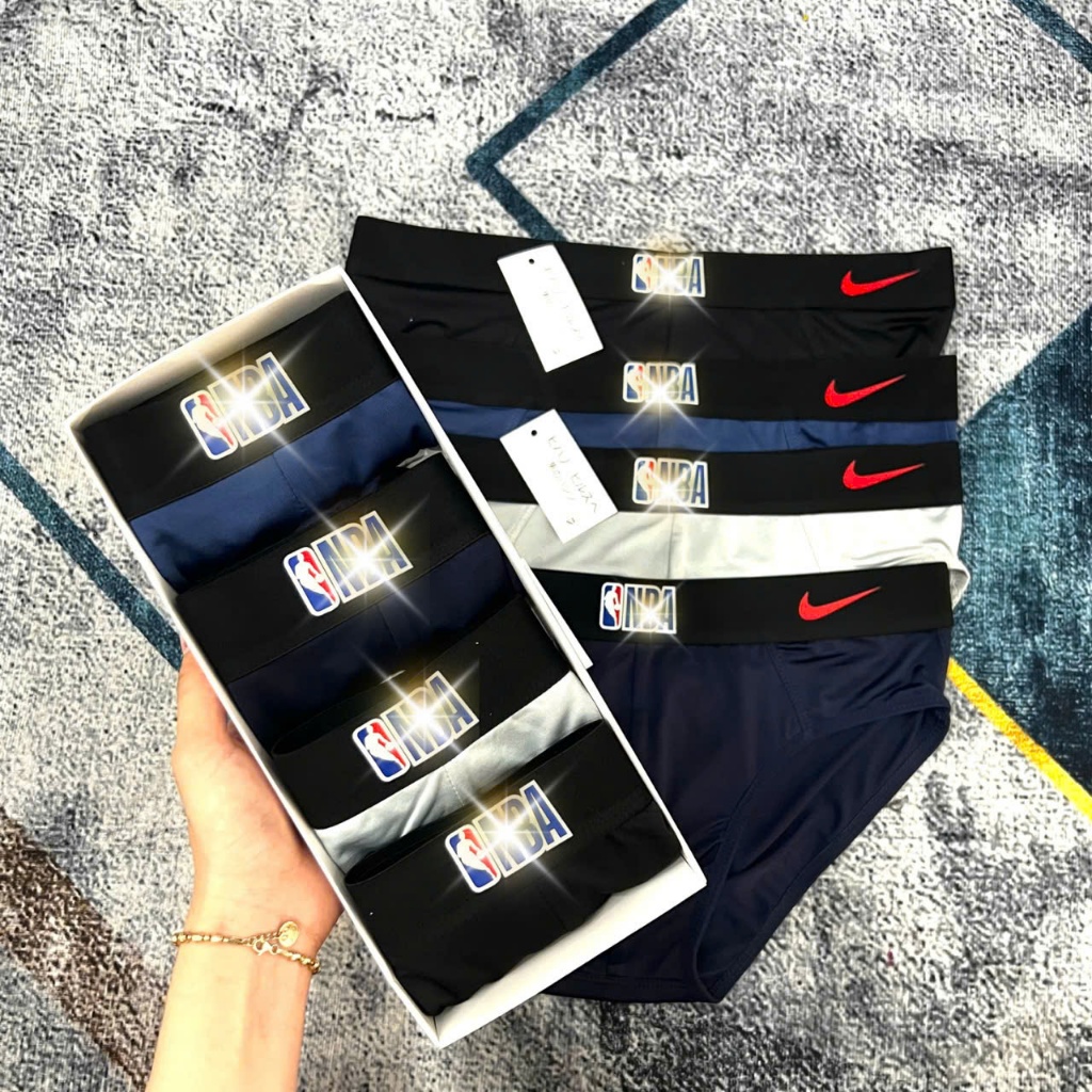 Quần lót nam [COMBO 4C LOẠI 1]  thun lạnh, quần lót nam chất liệu mềm mịn, thấm hút mồ hôi, logo nổi.