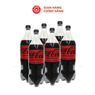 Lốc 6 chai nước ngọt Coca Zero không đường, chai 600ml/1.5L