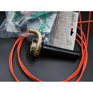 Cùm tăng tốc Domino 2 dây ga trên italy chính hãng - màu đen hoặc vàng