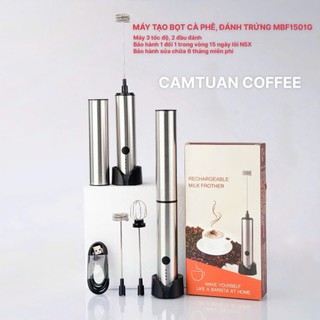   Bảo hành 6 tháng  Máy tạo bọt cà phê đánh trứng MFB1501G với 2 đầu đánh 3 tốc độ siêu mạnh bền đẹp 