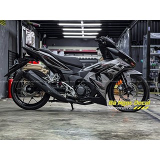 TEM DÁN SÓNG XE WINNER X V3 MÀU BẠC XANH ĐEN