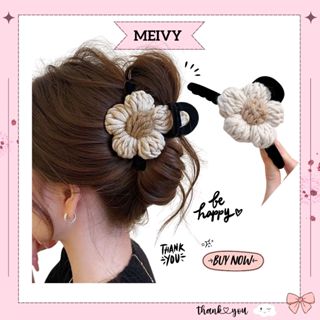  Kẹp tóc hoa lớn len nhung thu đông 2024 kẹp tóc cá mập kẹp tóc búi sau đầu MEIVY 