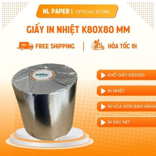 Giấy In Bill Giấy In Hóa Đơn K80 - Giấy In Nhiệt K80 Đường Kính 80mm Cuộn giấy in Ocha, in nhiệt