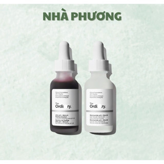   Bản US  Tinh Chất Peel Da TO AHA 30% + BHA 2% Peeling Solution 30ml và Tinh Chất Niacinamide 10% + ZinC 1% 