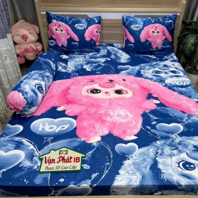 Bộ ga trải giường thun lạnh Hàn quốc (cao cấp )đủ kích thước từ 1m đến 2m2 nệm 5-10-15-25cm