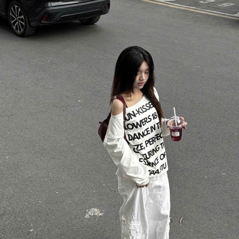 [RẺ VÔ ĐỊCH] Áo Nữ Trễ Vai Tay Dài Form Oversize Hottest Sweater - Áo Lệch Vai  ĐỦ Màu HOTTREND | BigBuy360 - bigbuy360.vn