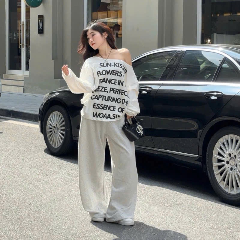 [RẺ VÔ ĐỊCH] Áo Nữ Trễ Vai Tay Dài Form Oversize Hottest Sweater - Áo Lệch Vai  ĐỦ Màu HOTTREND | BigBuy360 - bigbuy360.vn