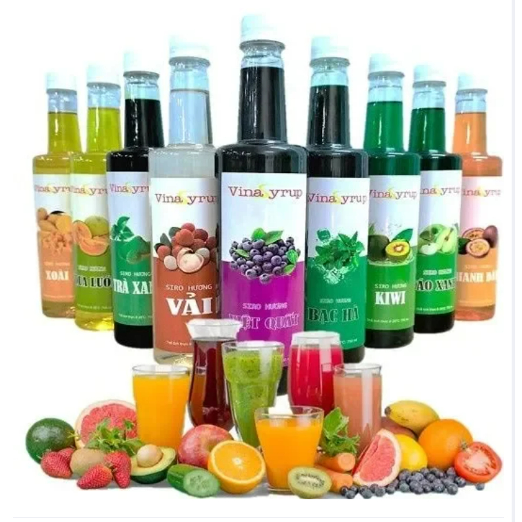 (150g chiết test vị)Siro VinaSyrup (Syrup VinaSyrup )chai chiết 150g dùng để thử vị ,làm món mới