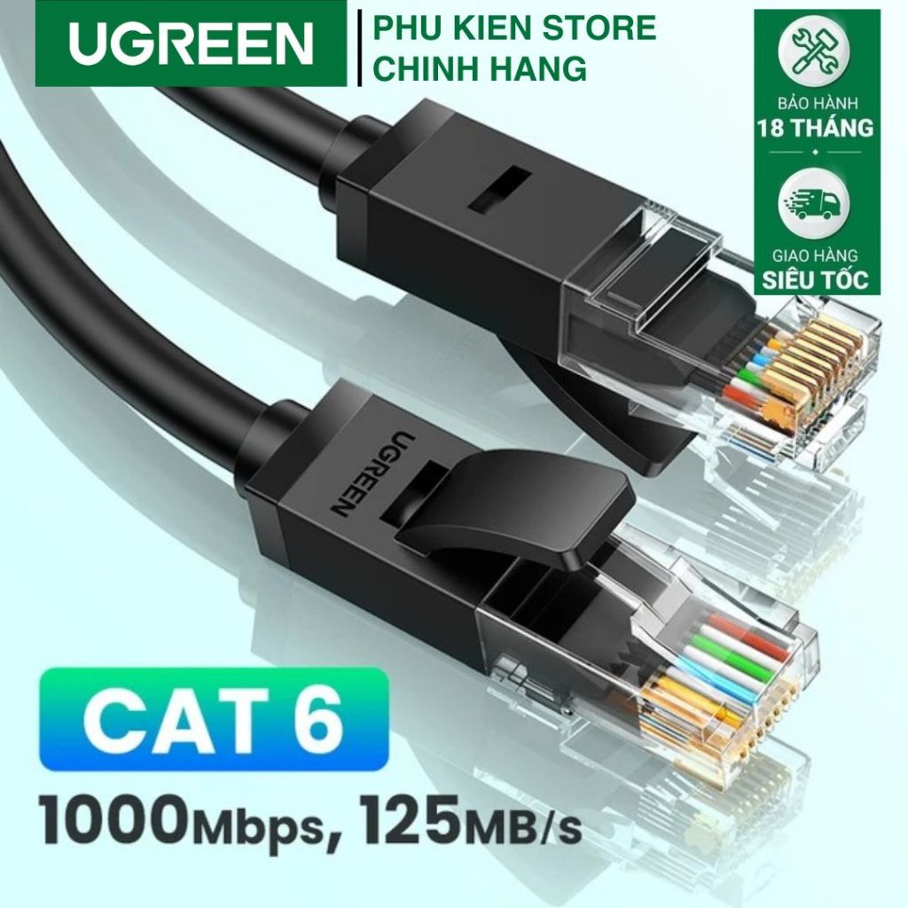 Dây Mạng LAN Đúc Sẵn Cat6, Sợi Cáp mạng - Cat cáp mạng Ugreen - Hàng Chính Hãng