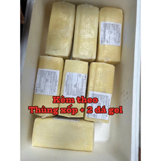 Phô mai Mozzarella Vilvi khối 2,5kg kéo sợi tốt(KÈM 1 THÙNG XỐP + 2 ĐÁ GEL)