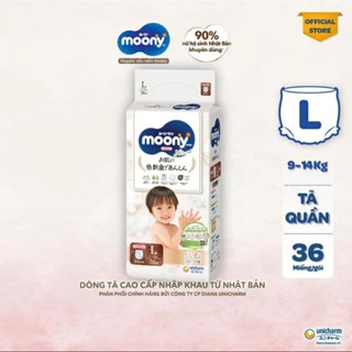 Tã Bỉm dán/quần Moony Natural siêu cao cấp nhập khẩu từ Nhật Bản  size NB/S/M/M/L/L/XL...