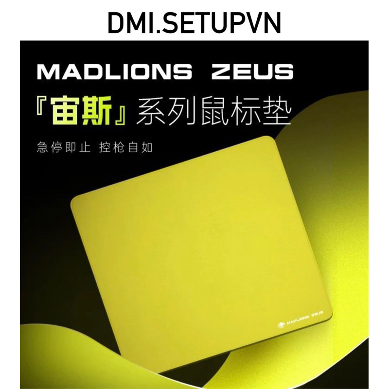 🟩 [HOẢ TỐC – CHÍNH HÃNG] Lót chuột Gaming FGG Madlions Zeus Matcha XSoft