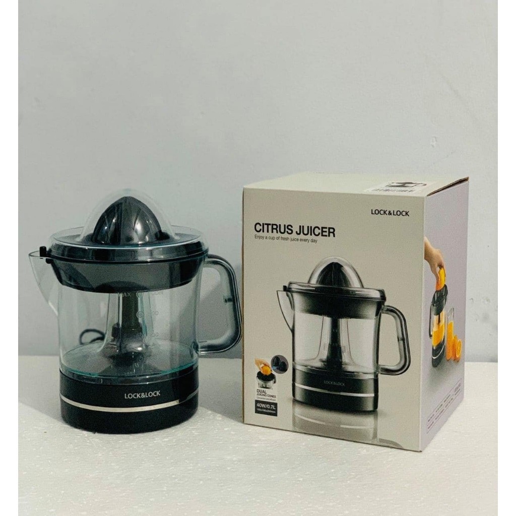 Máy Vắt Cam Lock&Lock EJJ236BLK - Dung tích 0,7L - Hàng chính hãng bảo hành 2 năm