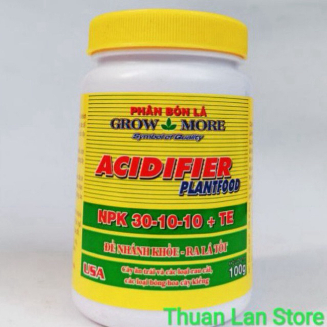 Phân Bón Lá NPK 30-10-10 +TE Grow More 100g