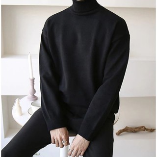 Áo len nam cổ lọ dài tay 98WEAR , Áo len cao cổ vặn thừng nhỏ phong cách Ulzzang hàn quốc