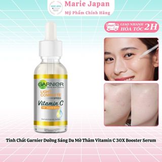 Tinh Chất Garnier Dưỡng Sáng Da Mờ Thâm Vitamin C 30X Booster Serum 30ml Pháp