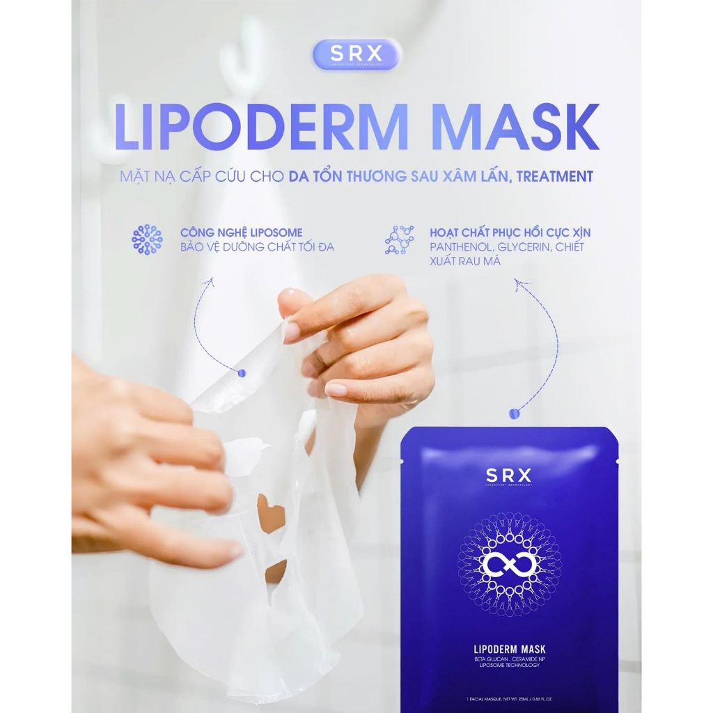 Mặt Nạ Tế Bào Gốc, Phục Hồi, Dưỡng Ẩm, Chống Lão Hóa - SRX Lipoderm Mask 20g | BigBuy360 - bigbuy360.vn