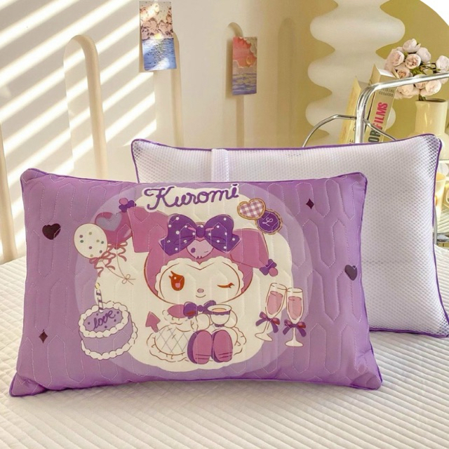 Gối điều hòa cho bé đi học, vỏ gối điều hòa tencel cao su non , thoáng khí, thấm hút mồ hôi,  kích t