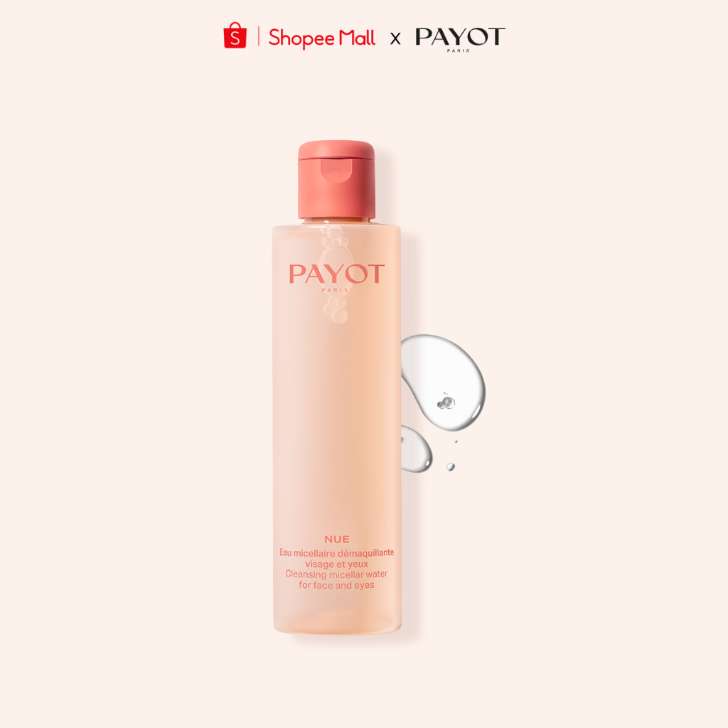 Nước làm sạch và tẩy trang dịu nhẹ Payot CLEANSING MICELLAR WATER FOR FACE AND EYES 200ml