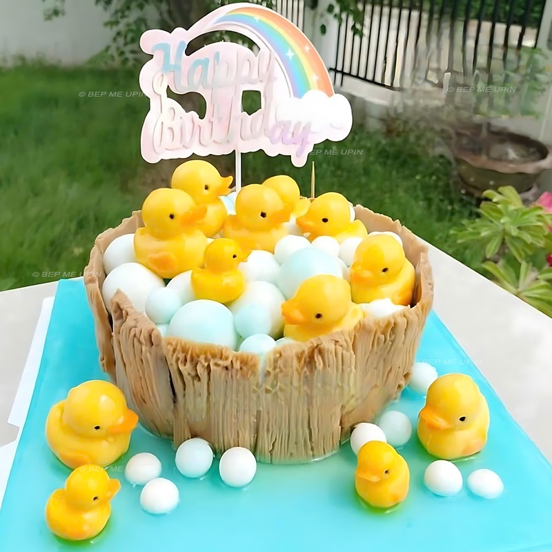 Khuôn silicon con vịt vỉ khuôn con vịt