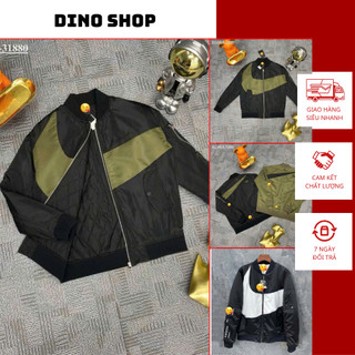  Áo khoác bomber nam trần bông logo Nai.ki cao cấp_Áo khoác nam 3 lớp cao cấp 