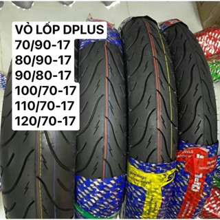 Vỏ lốp Dplus cho Exciter 135,150,155, Winner V1V2V3, Raider, Satria, Sonic. Vỏ không ruột