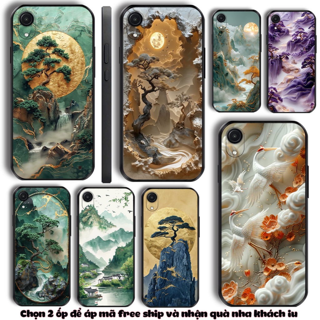 Ốp lưng Samsung A03 Core , A04 Core phong cảnh thuỷ mạc Shi Case