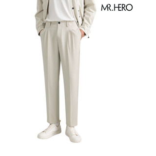 Quần âu nam Hàn Quốc ống côn dáng slimfit năng động thương hiệu M.RO màu đen be QA01