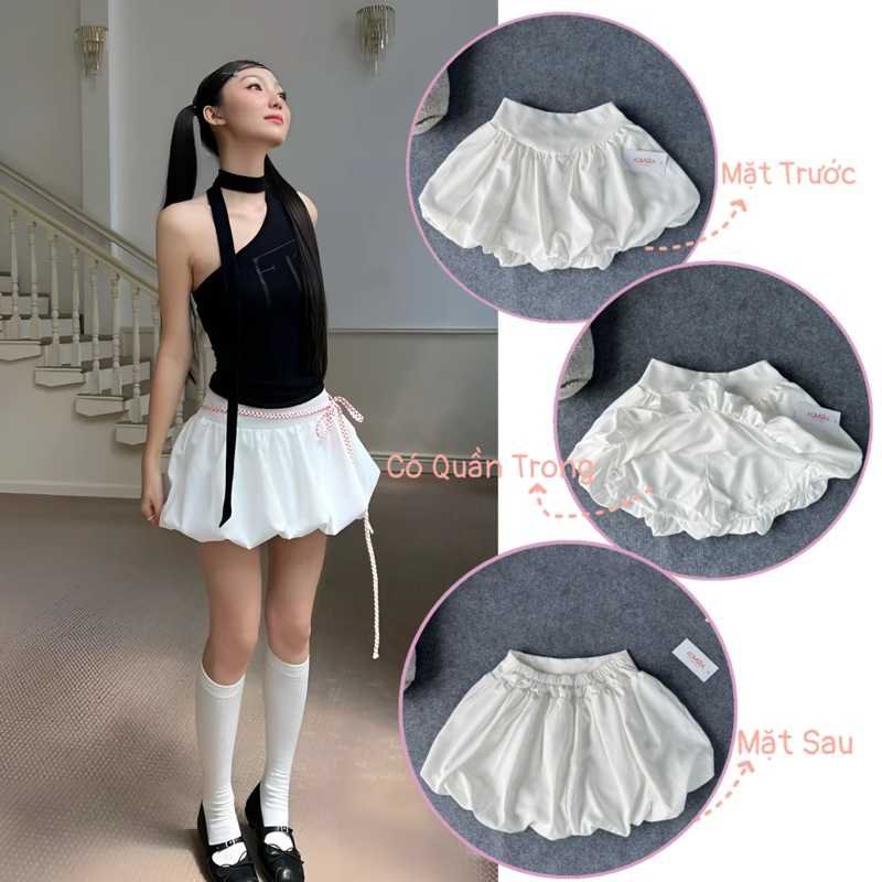 Chân Váy Bí Phồng Lưng Chun Dáng Trơn Chất Thô | BigBuy360 - bigbuy360.vn