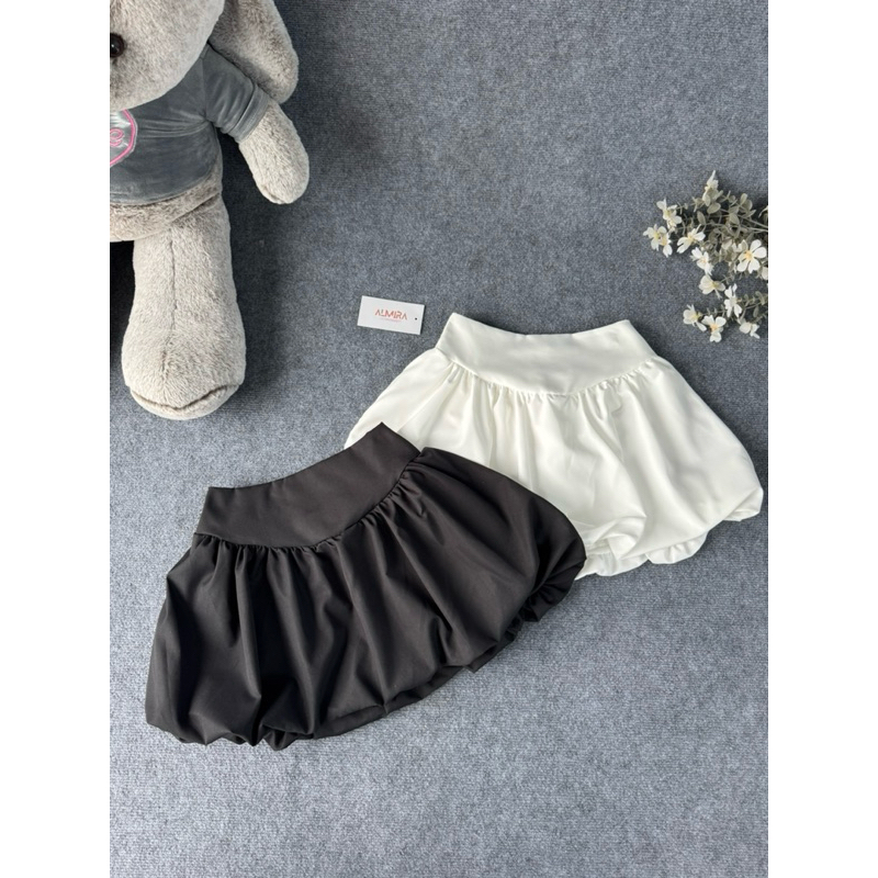 Chân Váy Bí Phồng Lưng Chun Dáng Trơn Chất Thô | BigBuy360 - bigbuy360.vn