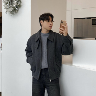 Áo Khoác Dạ DaeOne - Wool Zip Up Blouson Jacket DaeOne