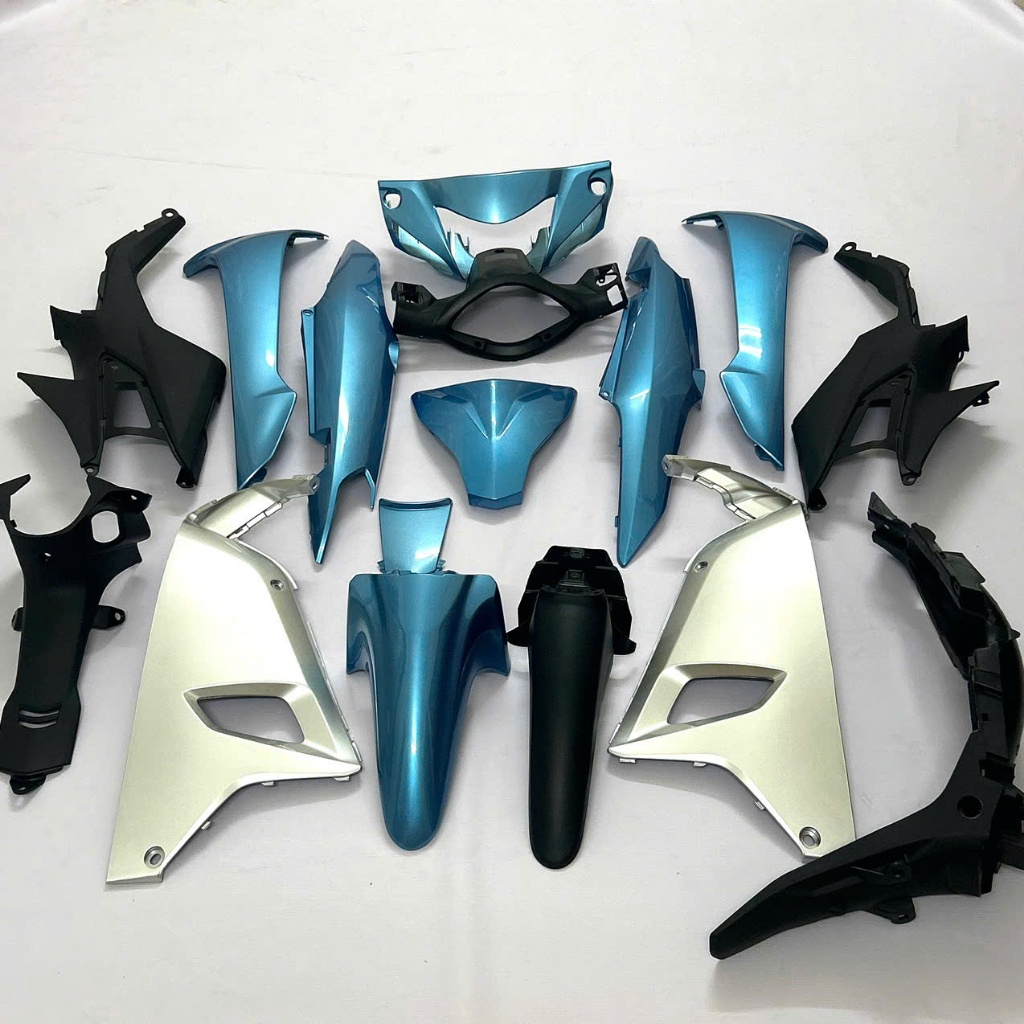 Dàn Áo Wave A 110-Bộ Nhựa Wave A 110 Xanh Ngọc Honda Full Bộ Nhám-Bóng Nguyên Xe Mã SL2