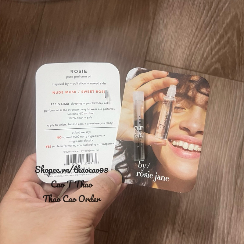 Vial nước hoa Rosie by jane