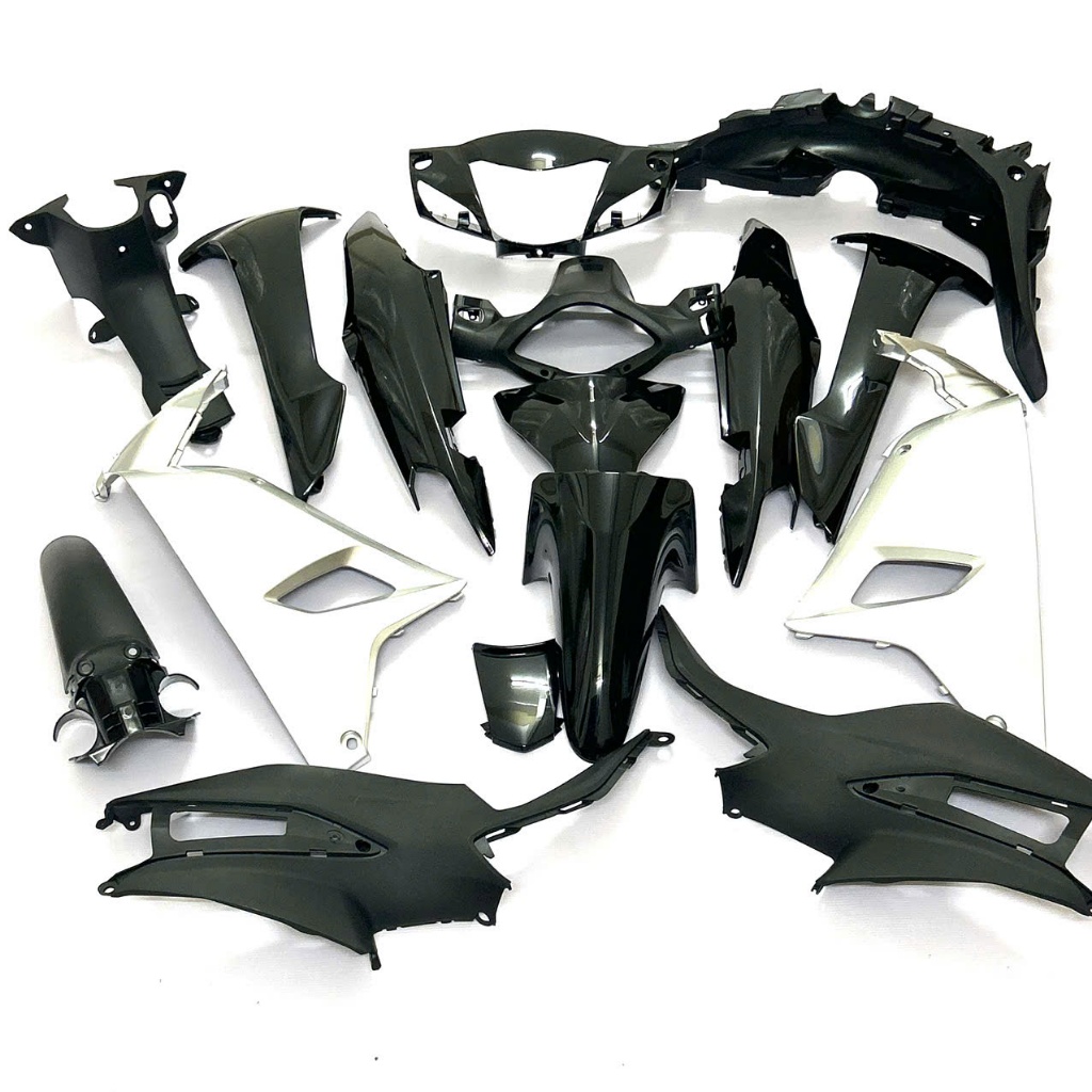 Dàn Áo Wave A 110-Bộ Nhựa Wave A 110 Màu Đen Honda Full Bộ Nhám-Bóng Nguyên Xe Mã SL3