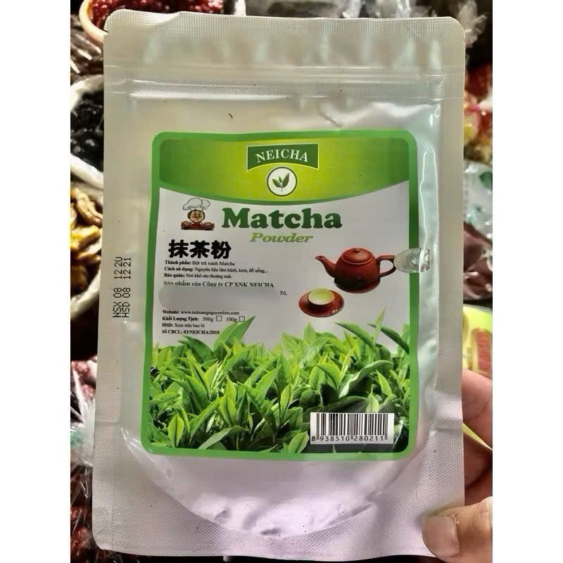 Bột trà xanh Matcha Neicha khối lượng 100g và 500g